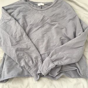 Crop crew neck